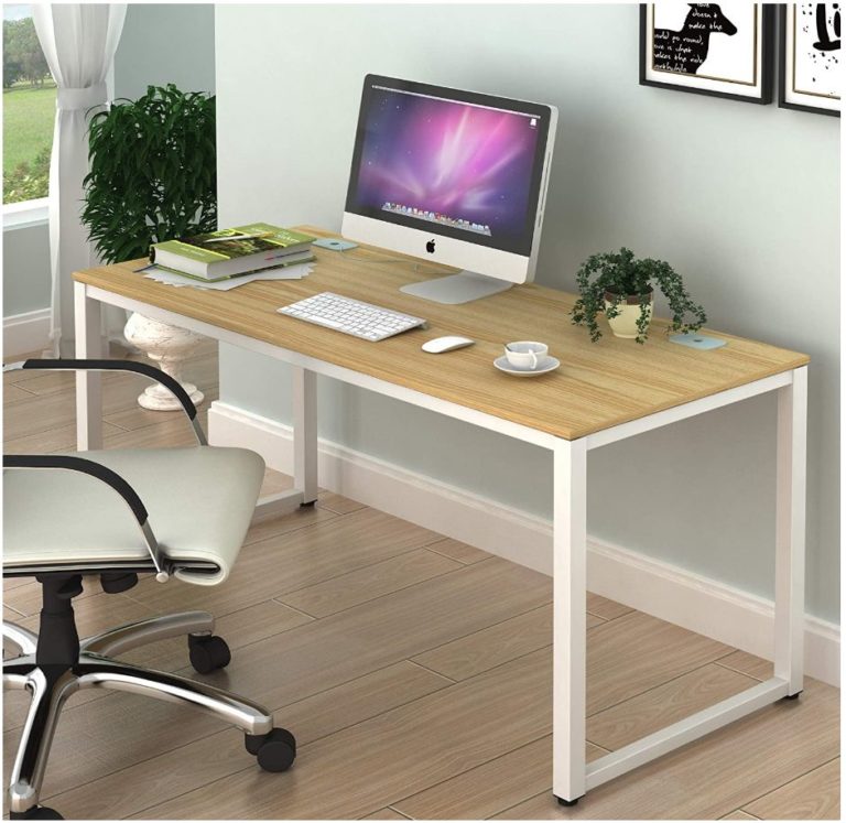 SHW Home Office 55-Inch Large Computer Desk